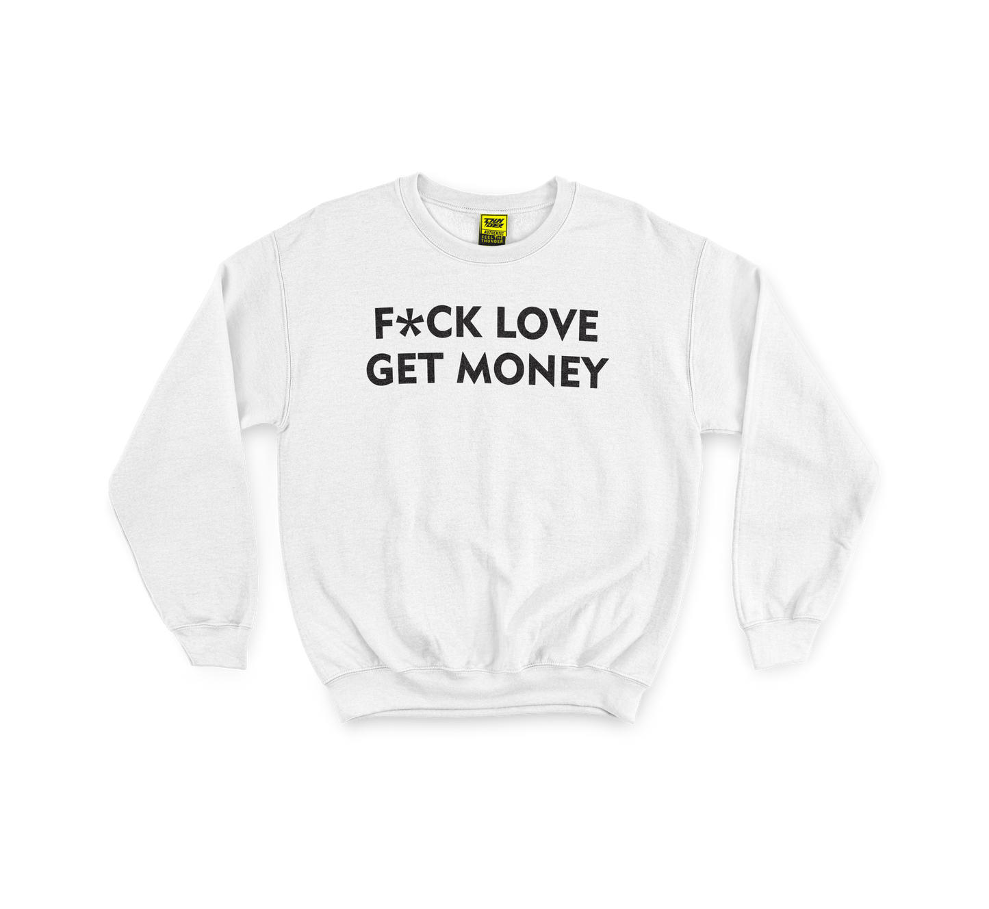 SWEATSHIRT FUCK LOVE WHT